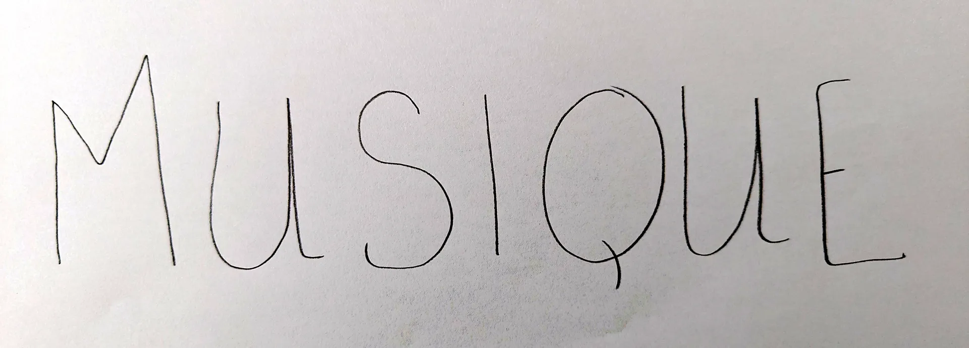 Un exemple est donné : le mot « musique ».